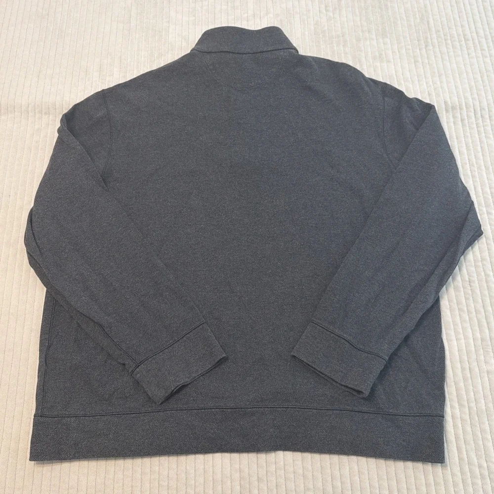Polo Ralph Lauren's Men 1/4 Zip Dark Grey Sz XLarge Pullover Sweater